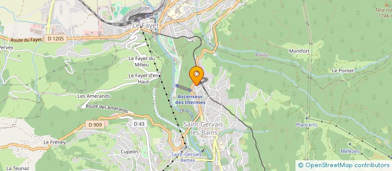localisation de l'entreprise MONSIEUR YVES CURTILLET à SAINT-GERVAIS-LES-BAINS