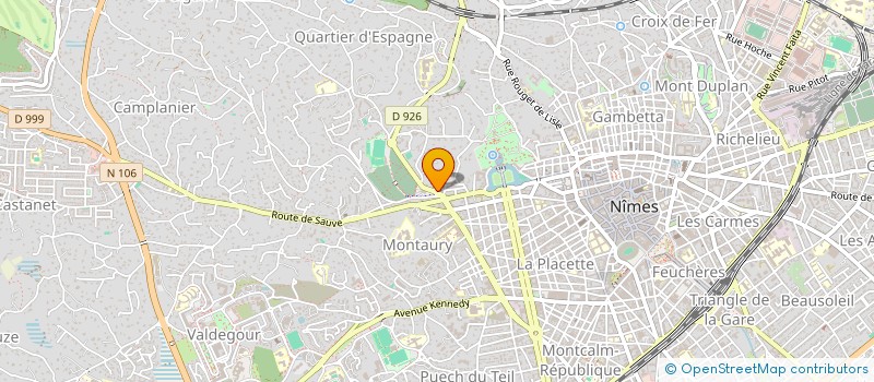 localisation de l'entreprise MONSIEUR YVES CUVILLIER  NIMES