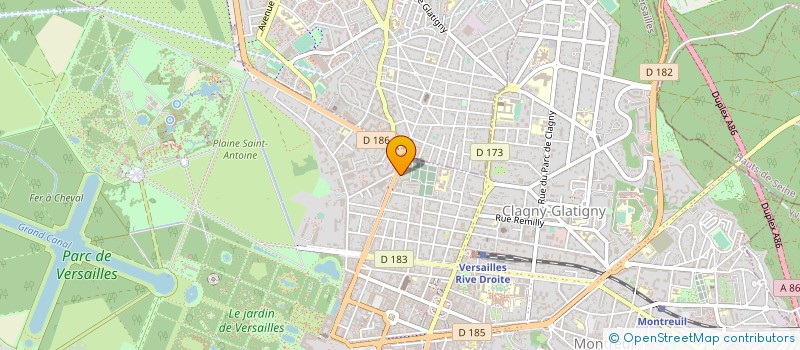 localisation de l'entreprise MONSIEUR YVES D ANDIGNE DE BEAUREGARD à VERSAILLES