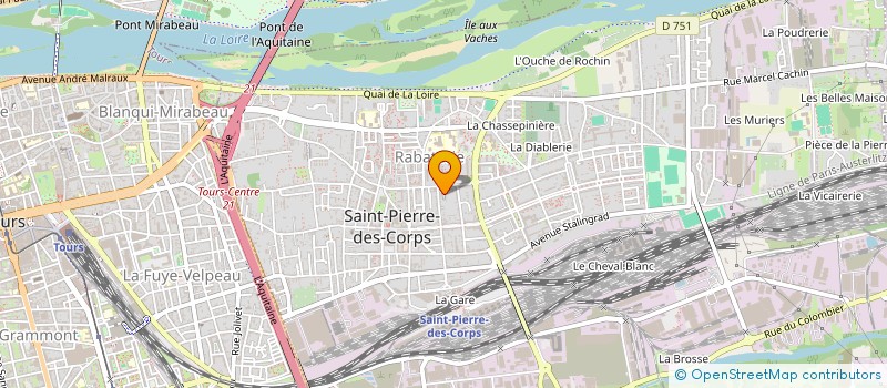 localisation de l'entreprise MONSIEUR YVES DAGONEAU à SAINT-PIERRE-DES-CORPS