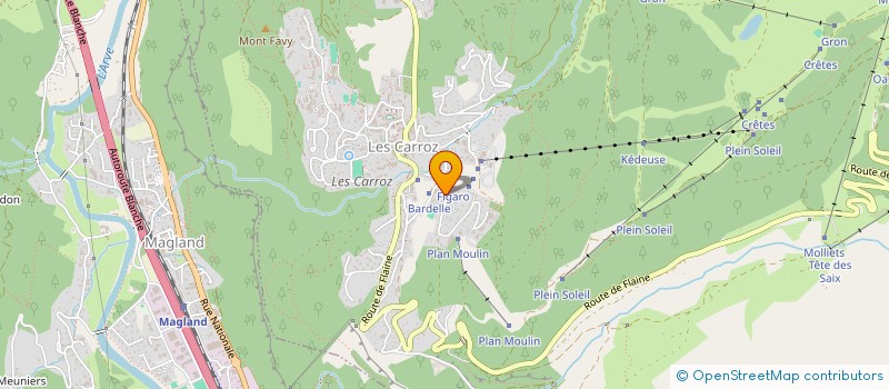 localisation de l'entreprise MONSIEUR YVES DAHAN  ARACHES-LA-FRASSE