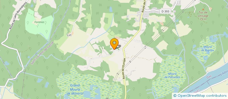 localisation de l'entreprise MONSIEUR YVES DAMESTOY  SAINT-LAURENT-DE-GOSSE