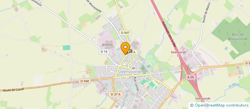 localisation de l'entreprise MONSIEUR YVES DAMPERON  STEENVOORDE