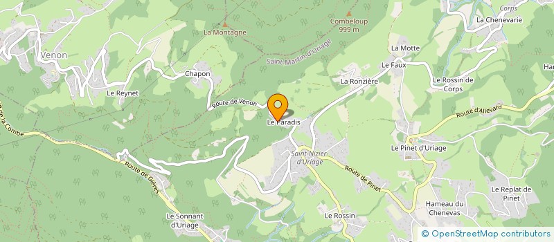 localisation de l'entreprise MONSIEUR YVES DAMPNE  SAINT-MARTIN-D'URIAGE