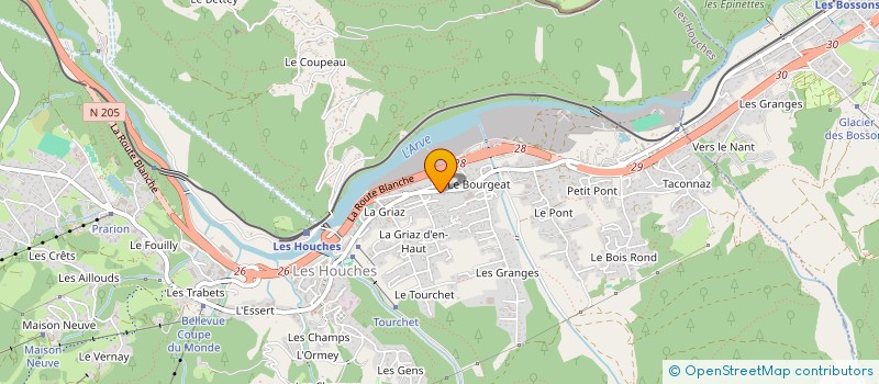 localisation de l'entreprise MONSIEUR YVES DANION à LES HOUCHES