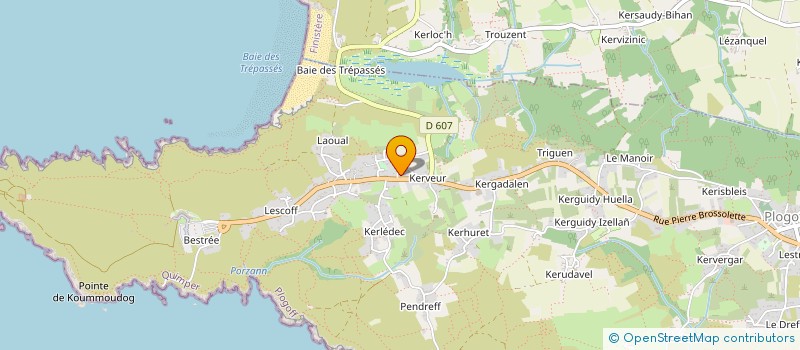 localisation de l'entreprise MONSIEUR YVES DANZE  PLOGOFF