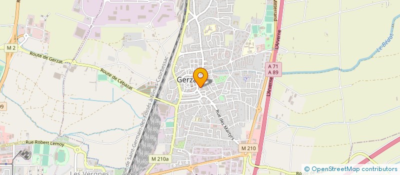 localisation de l'entreprise MONSIEUR YVES DARDE  GERZAT