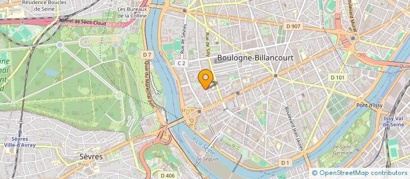 localisation de l'entreprise MONSIEUR YVES DAUGE à BOULOGNE-BILLANCOURT