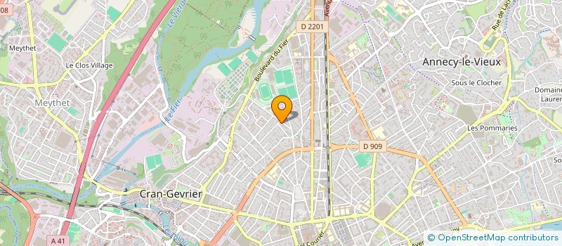 localisation de l'entreprise MONSIEUR YVES DAUTEUILLE-FRESSART  ANNECY