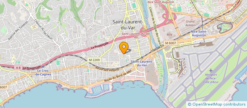 localisation de l'entreprise MONSIEUR YVES DAUVERGNE à SAINT-LAURENT-DU-VAR