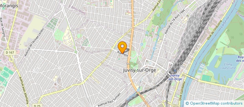 localisation de l'entreprise MONSIEUR YVES DAVID  JUVISY-SUR-ORGE