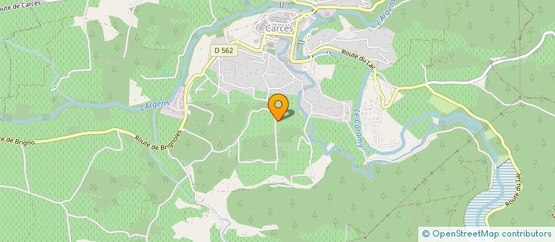 localisation de l'entreprise MONSIEUR YVES DAVID BENISTY  CARCES