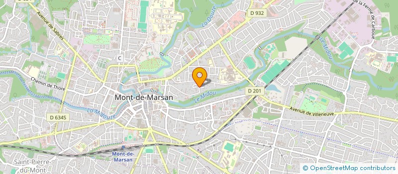 localisation de l'entreprise MONSIEUR YVES DE ANGELI  MONT-DE-MARSAN