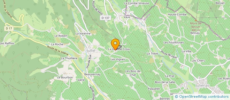 localisation de l'entreprise MONSIEUR YVES DE COLIGNY à JULIENAS