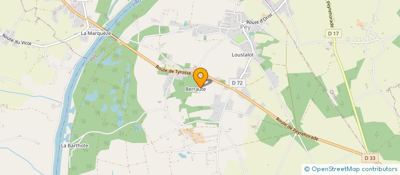 localisation de l'entreprise MONSIEUR YVES DE LAPORTERIE  PEY