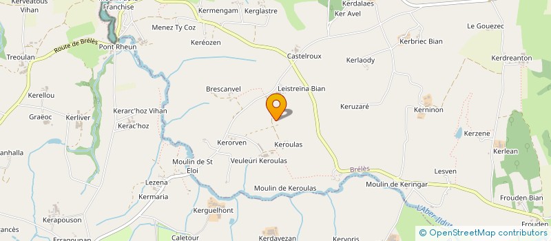 localisation de l'entreprise MONSIEUR YVES DE LORGERIL  BRELES