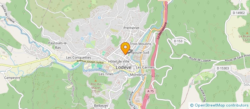 localisation de l'entreprise MONSIEUR YVES DE RESSEGUIER à LODEVE