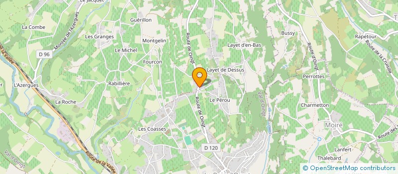 localisation de l'entreprise MONSIEUR YVES DEBILLY  VAL D'OINGT