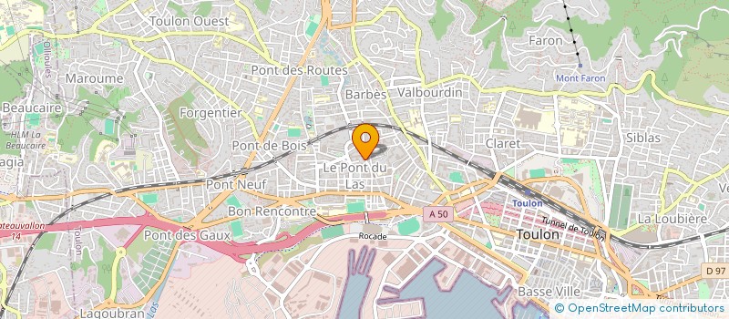 localisation de l'entreprise MONSIEUR YVES DEBUISSER  TOULON