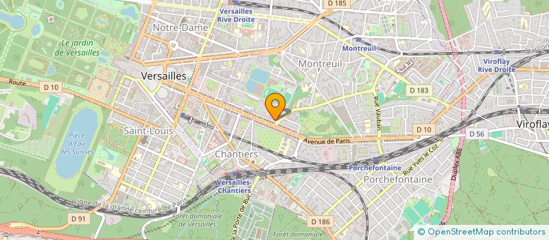 localisation de l'entreprise MONSIEUR YVES DECANTE à VERSAILLES
