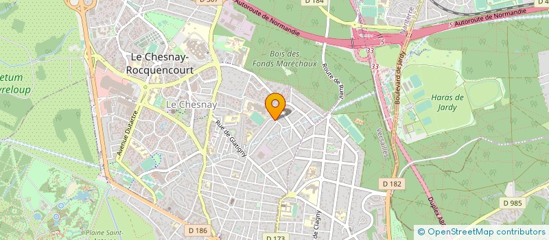 localisation de l'entreprise MONSIEUR YVES DELAGOUTTE  LE CHESNAY-ROCQUENCOURT
