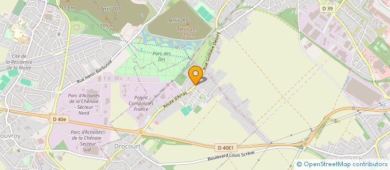 localisation de l'entreprise MONSIEUR YVES DELALAING  DROCOURT