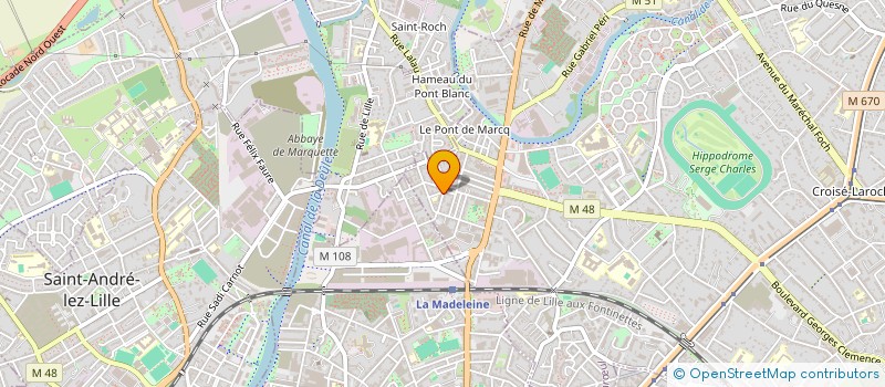 localisation de l'entreprise MONSIEUR YVES DELARRA à MARCQ-EN-BARŒUL