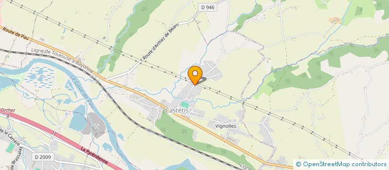 localisation de l'entreprise MONSIEUR YVES DELAS  CASTETIS