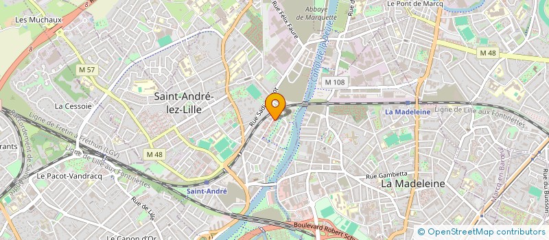 localisation de l'entreprise MONSIEUR YVES DELATTRE à SAINT-ANDRE-LEZ-LILLE