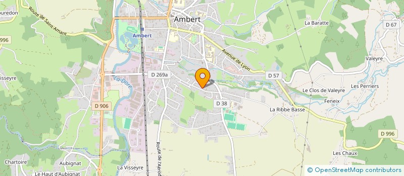 localisation de l'entreprise MONSIEUR YVES DELORME  AMBERT