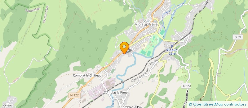 localisation de l'entreprise MONSIEUR YVES DELRIEU à VIC-SUR-CERE