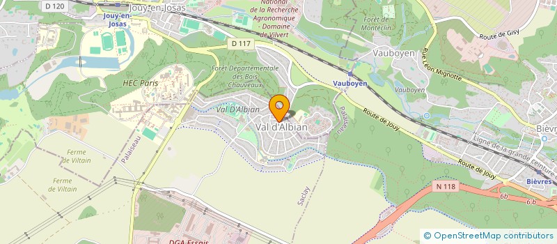 localisation de l'entreprise MONSIEUR YVES DEMAY  SACLAY