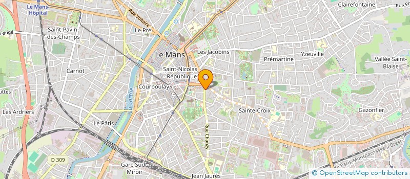 localisation de l'entreprise MONSIEUR YVES DENIAUD  LE MANS