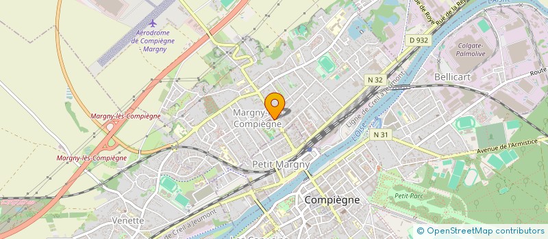 localisation de l'entreprise MONSIEUR YVES DERUELLE  MARGNY-LES-COMPIEGNE