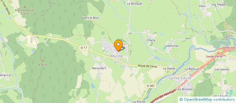 localisation de l'entreprise MONSIEUR YVES DESROCHES  MAZILLE