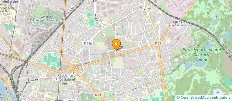 localisation de l'entreprise MONSIEUR YVES DESTINE à STAINS