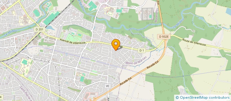 localisation de l'entreprise MONSIEUR YVES DESTOUT  MONT-DE-MARSAN