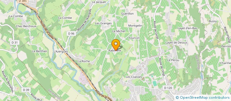 localisation de l'entreprise MONSIEUR YVES DETARD à VAL D'OINGT