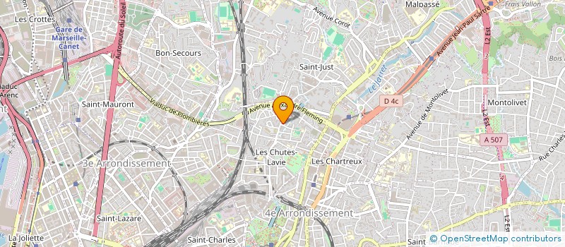 localisation de l'entreprise MONSIEUR YVES DHERMY à MARSEILLE