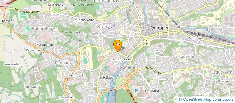 localisation de l'entreprise MONSIEUR YVES DIEUCHO  PLOGASTEL-SAINT-GERMAIN