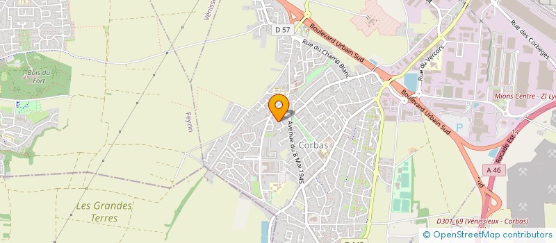 localisation de l'entreprise MONSIEUR YVES DIGONNET à CORBAS