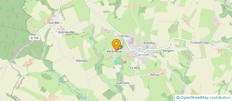 localisation de l'entreprise MONSIEUR YVES DILAVREE  CARNOET