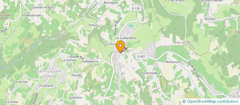 localisation de l'entreprise MONSIEUR YVES DIMIER à VAL D'OINGT