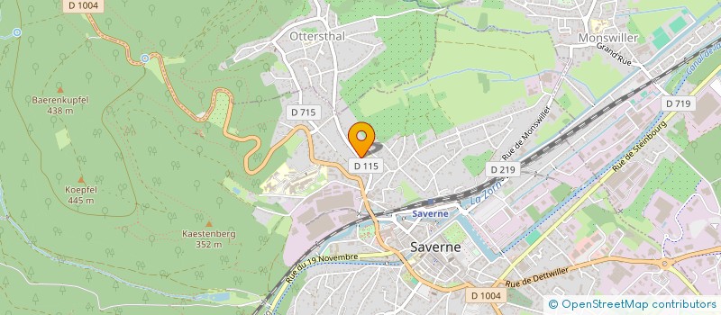 localisation de l'entreprise MONSIEUR YVES DOLLINGER  SAVERNE