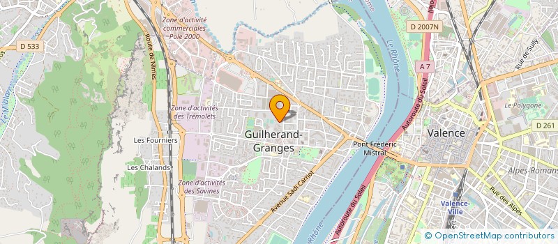 localisation de l'entreprise MONSIEUR YVES DONJON à GUILHERAND-GRANGES