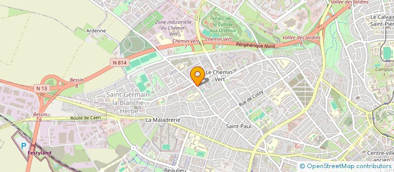 localisation de l'entreprise MONSIEUR YVES DOUCHIN à CAEN