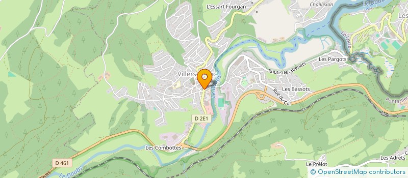 localisation de l'entreprise MONSIEUR YVES DROZ-BARTHOLET  VILLERS-LE-LAC