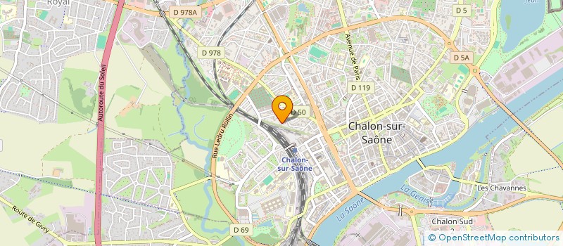 localisation de l'entreprise MONSIEUR YVES DU FOU DE KERDANIEL  CHALON-SUR-SAONE