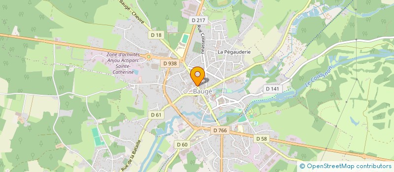 localisation de l'entreprise MONSIEUR YVES DU PELOUX DE PRARON à BAUGE-EN-ANJOU