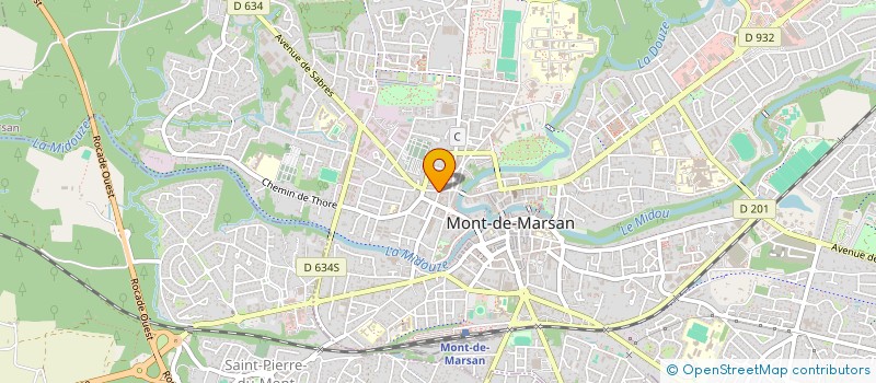 localisation de l'entreprise MONSIEUR YVES DUBOS  MONT-DE-MARSAN